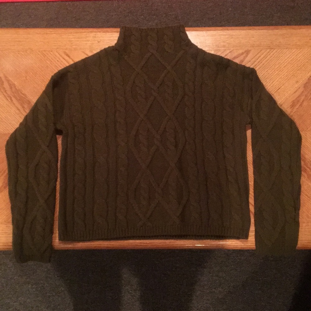 forever 21 army green sweater